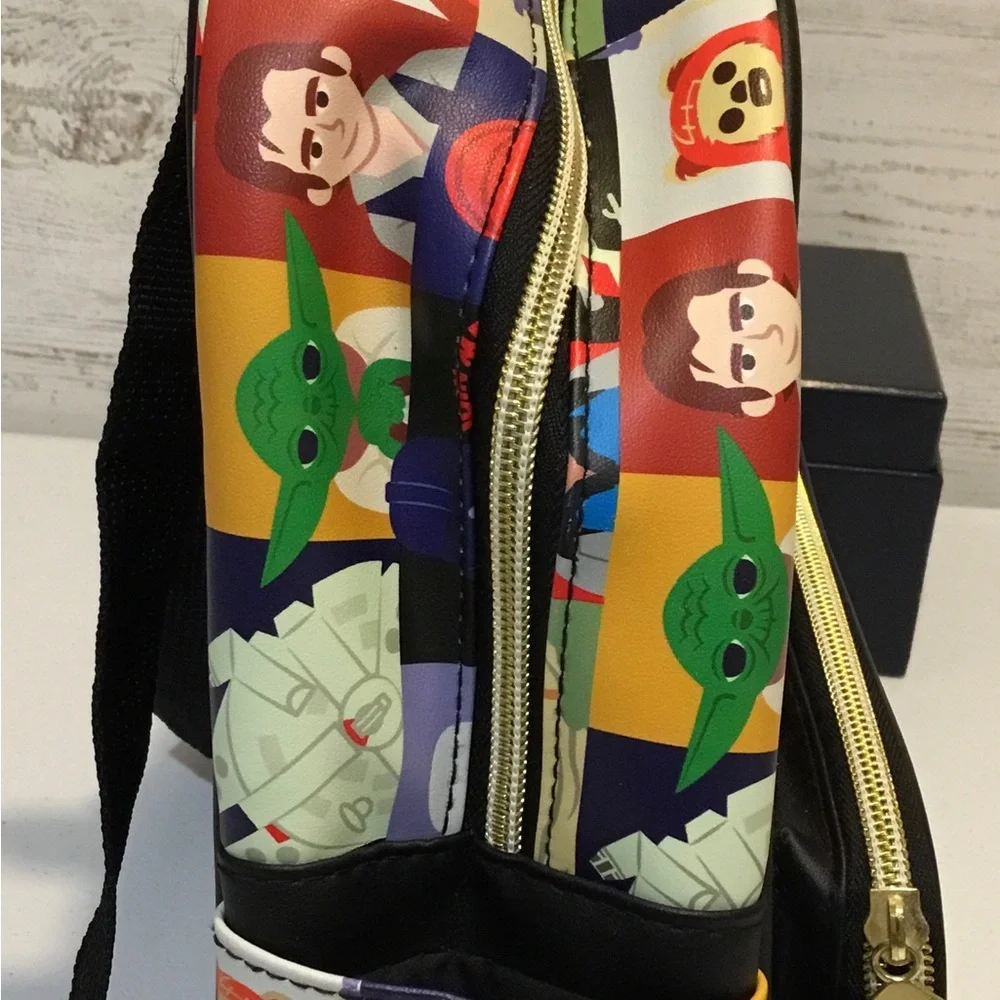 Star Wars Kids' Multicolor Character Patchwork Mini Backpack